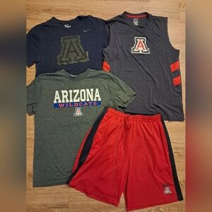 University Of Arizona Wildcats Mens Clothing Bundle Tank Shorts tees Large